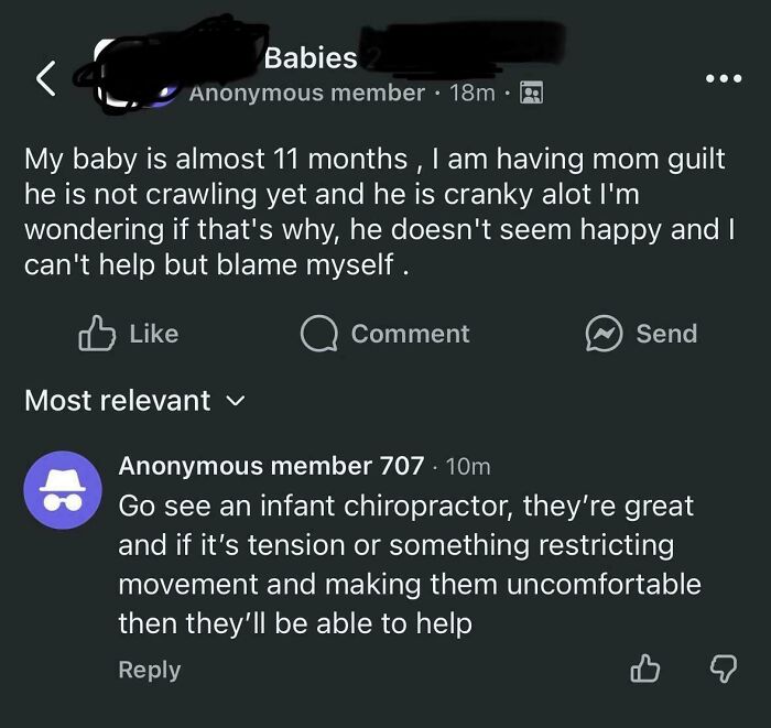 Concern about 11-month-old baby not crawling and feeling mom guilt