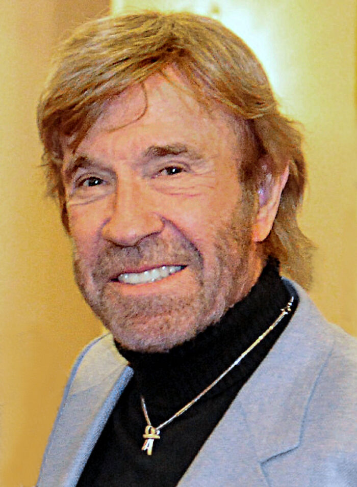 American Actor, Producer, and Martial Artist Chuck Norris, 86