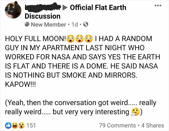 I Feel Like Being In A Flat-Earth Group Is Just Cheating