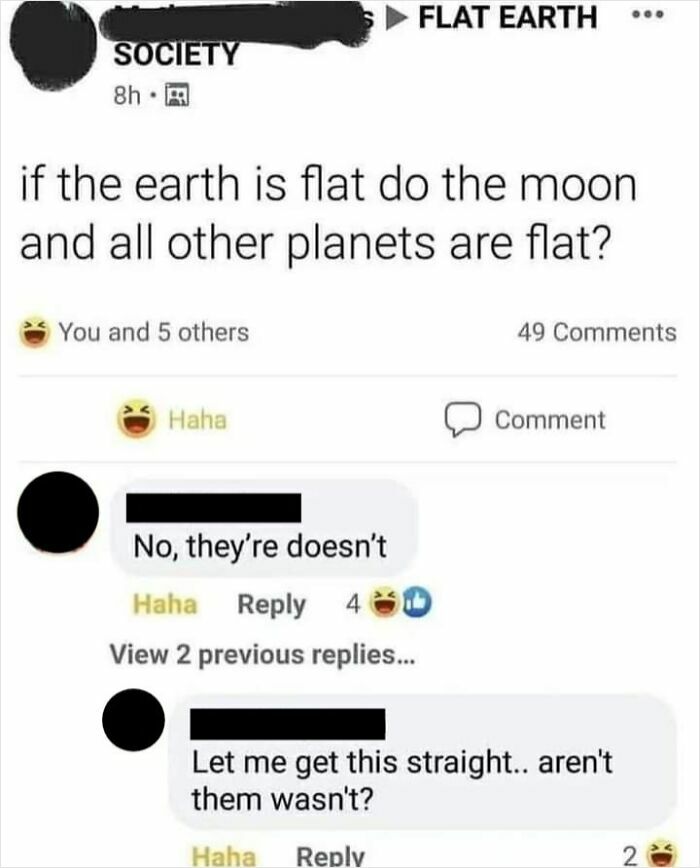 Wasn't Flat Doesn't Moon