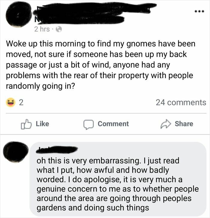 Local Chap Has Problems With His Back Passage In My Village Facebook Group