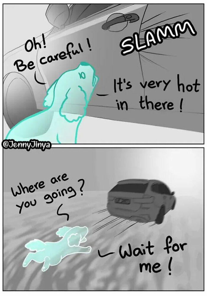 Artist Who Made People Cry With Her Grim Reaper Animal Comics Is Back With New Tearjerkers (7 Stories)