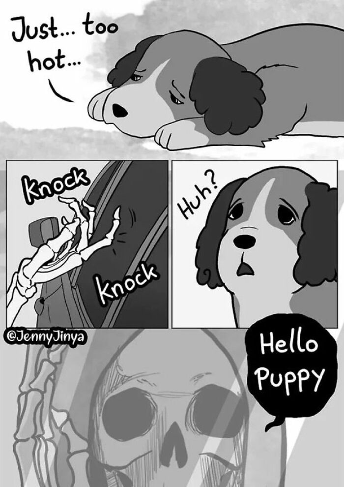 Artist Who Made People Cry With Her Grim Reaper Animal Comics Is Back With New Tearjerkers (7 Stories)