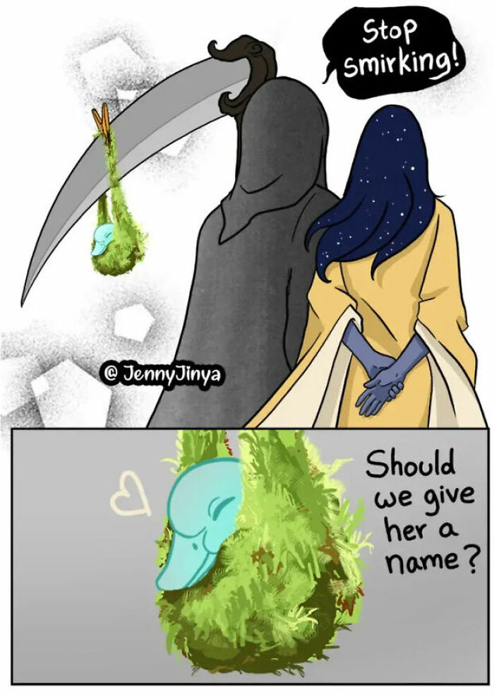 Artist Who Made People Cry With Her Grim Reaper Animal Comics Is Back With New Tearjerkers (7 Stories)