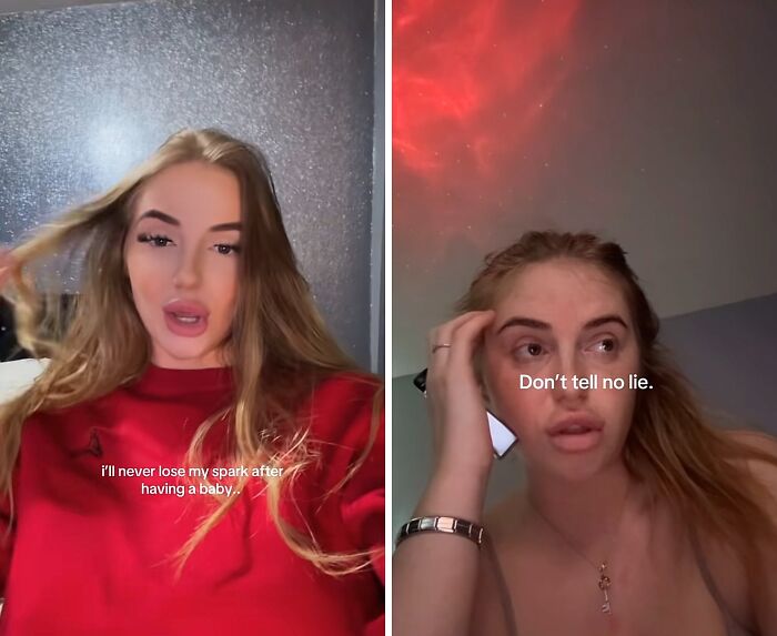 Two women sharing their experiences about keeping their spark after giving birth in home settings.