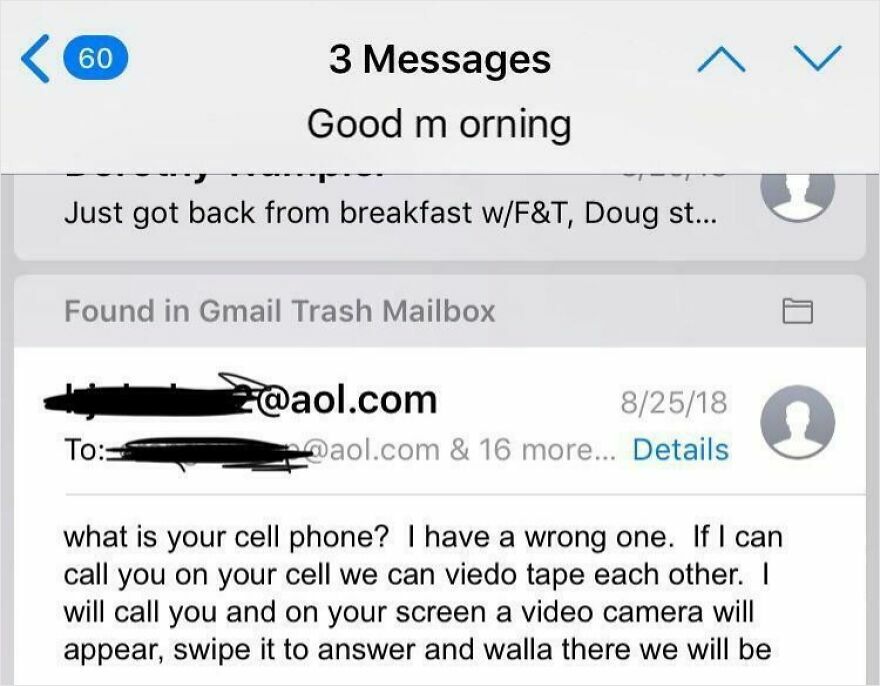 Screenshot of a funny email with spelling errors, questioning if a boss is using ChatGPT to email.