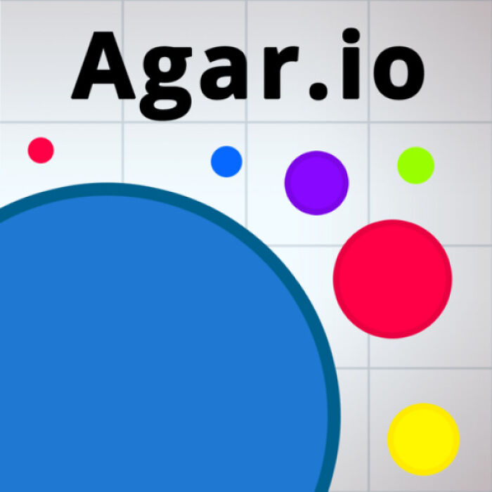 Agar.io game screen with colorful circles on a grid background, nostalgic for 2010s gameplay moments.