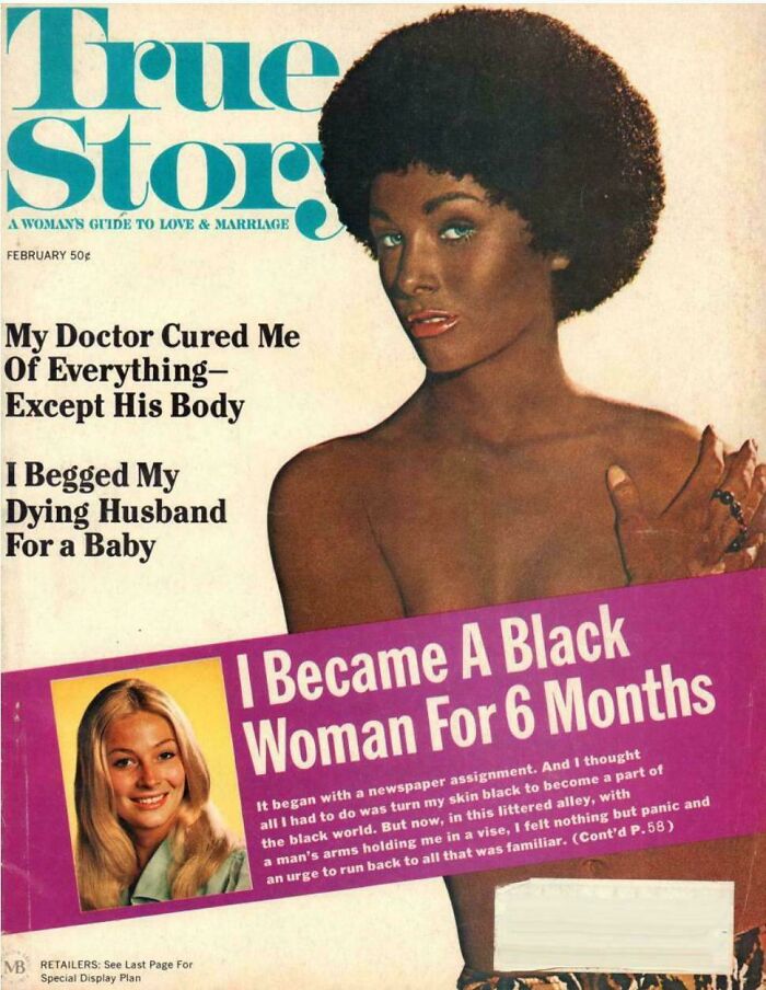 Vintage magazine cover featuring a bizarre throwback moment with provocative headlines from the 1970s era.