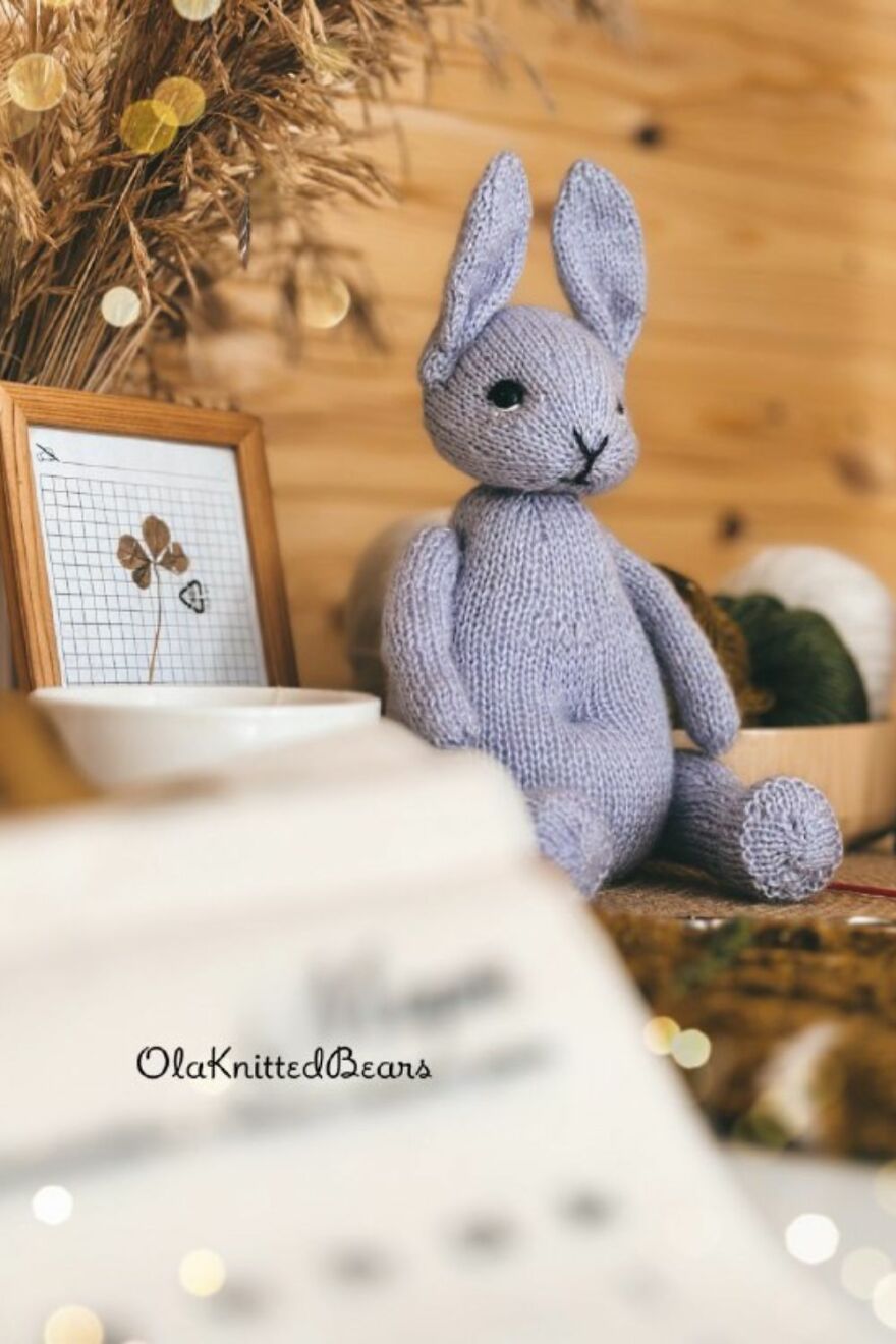&ldquo;I Knit Quiet Little Animals That Sit And Wait &mdash; And This Bunny In A Snowdrop Outfit Carries A Small Story&rdquo;