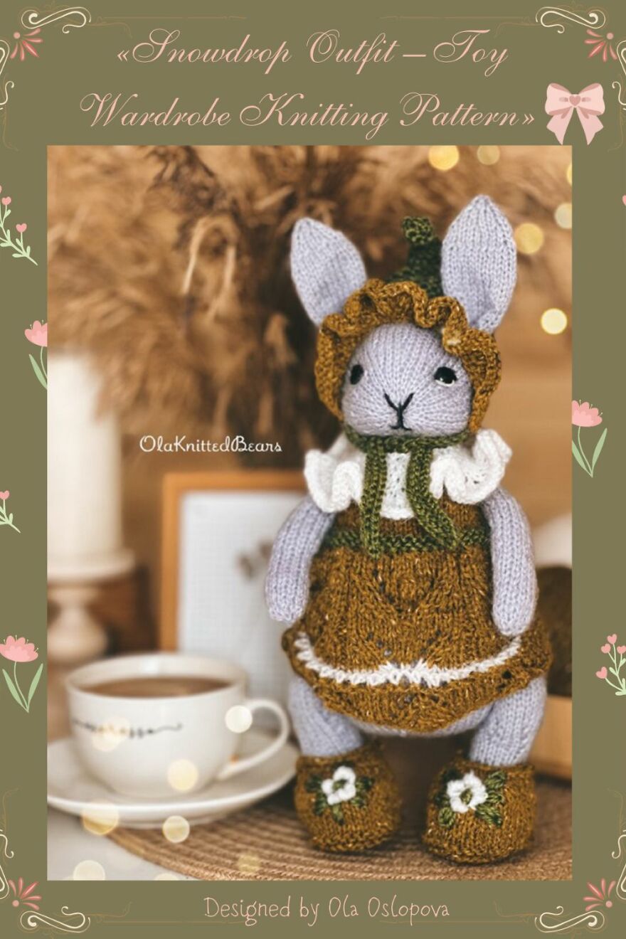 &ldquo;I Knit Quiet Little Animals That Sit And Wait &mdash; And This Bunny In A Snowdrop Outfit Carries A Small Story&rdquo;