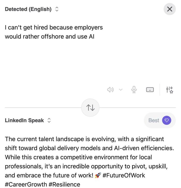 Someone Made A Google Translator For Linkedin And The Results Are Absolutely Hilarious