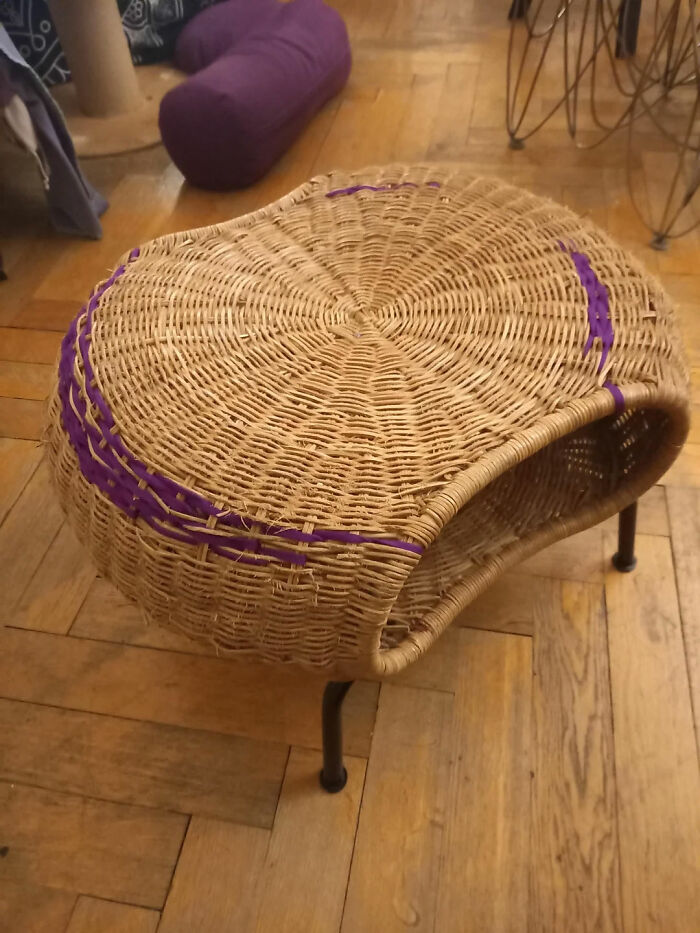 Inspired By One Of The Users Here - Mended IKEA Coffee Table Our Cat Loves To Scratch