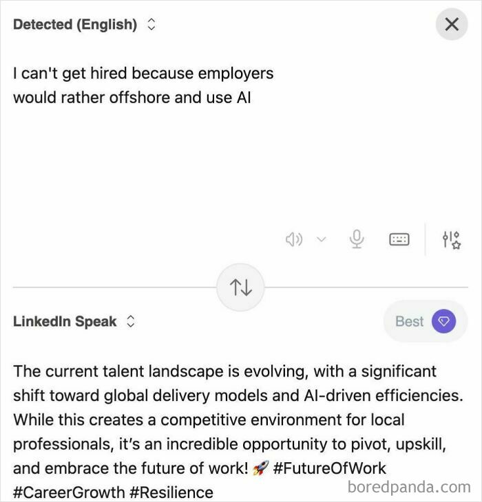 Someone Made A Google Translator For Linkedin And The Results Are Absolutely Hilarious
