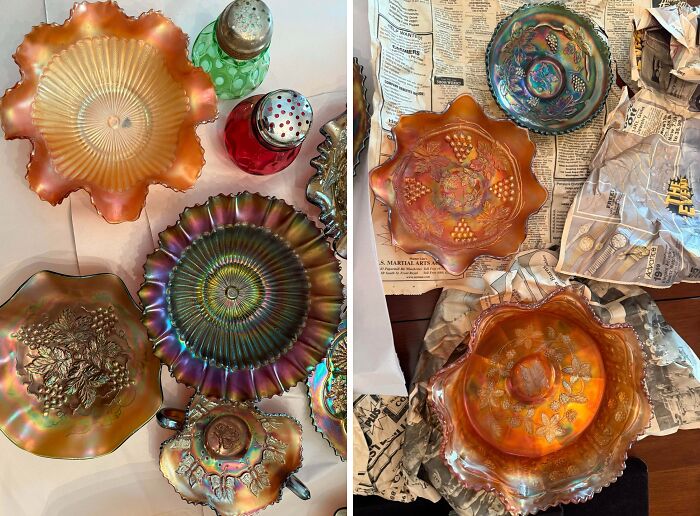 Various colorful and creative glass items with intricate designs, perfect for unique home decor and collections.