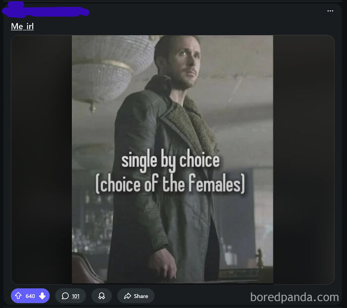 Man in dark coat standing indoors with text about being single, illustrating toxic men and women relationships concept.