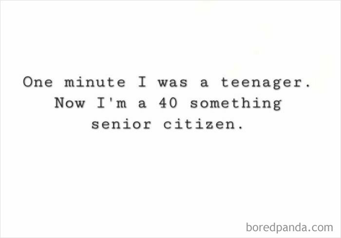 Text image with a nostalgic quote reflecting on aging, related to millennials' childhood memories and nostalgia posts.