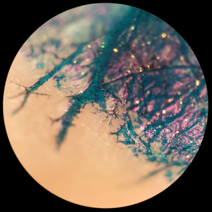 Ink On Skin Under The Microscope