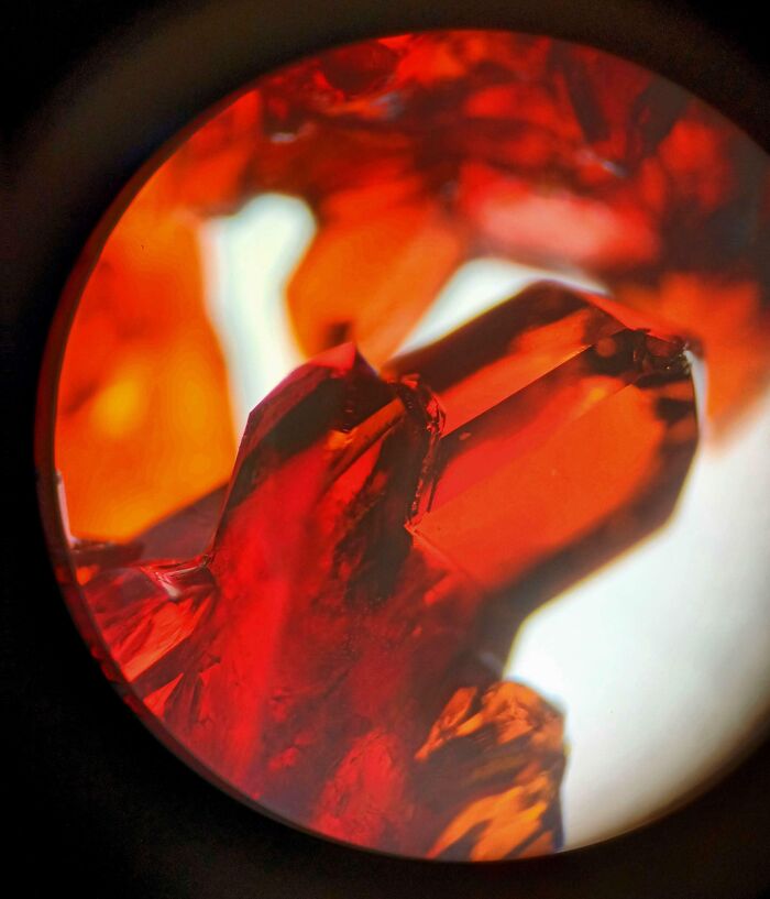 Potassium Ferric Cyanide Under The Microscope