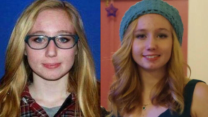 Before and after photos of a young woman, related to unsettling mysteries that continue to fascinate and disturb.