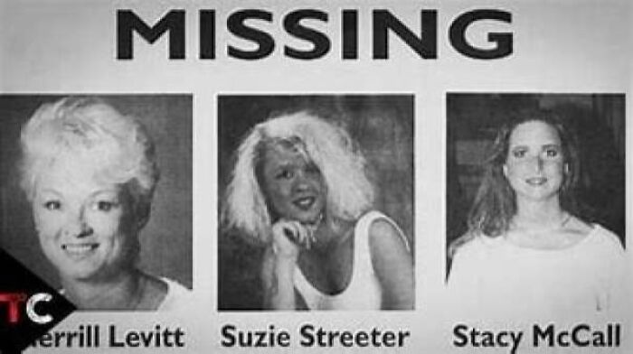Black and white missing persons photos of three women, related to unsettling mysteries that continue to fascinate and disturb.