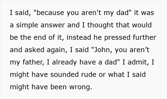 Guy Throws A Fit As GF's 16YO Son Won't Call Him "Dad," Then Accuses Him Of "Ruining Something Good" Guy Throws A Fit As GF's 16YO Son Won't Call Him "Dad," Then Accuses Him Of "Ruining Something Good"