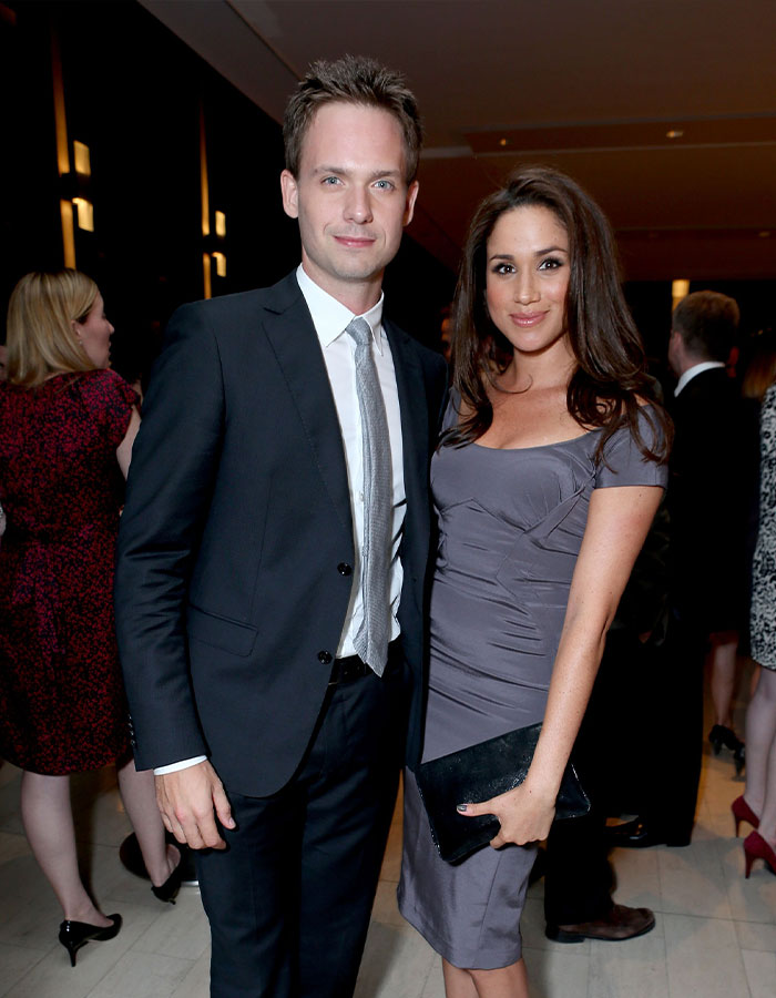 Patrick J. Adams revela que 'Eye Rolls eram uma constante' com a co-estrela de 'Suits' Meghan Markle