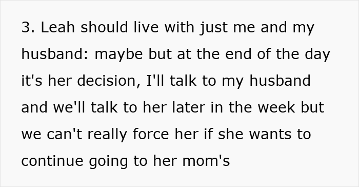 Text excerpt discussing a family decision and communication related to refuse stop making school lunches.