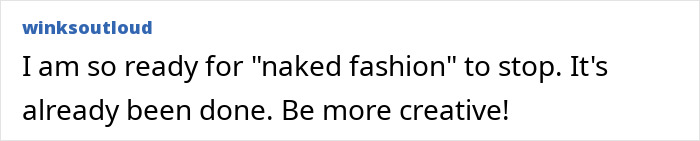 Comment on fashion trends about bizarre adhesive top worn by Bianca Censori's disciple at Paris Fashion Week sparking wild reactions.