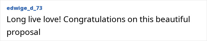 Comment celebrating a romantic proposal congratulating the most beautiful girl in the world engaged to French DJ.