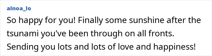 Comment expressing happiness and support for the most beautiful girl in the world after her engagement to a French DJ