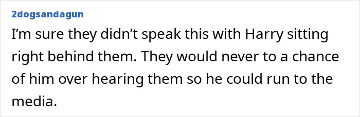 Comment on social media about senior royals' remarks, related to lip reader reveals and Meghan Markle.