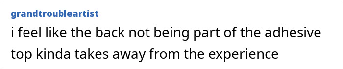 Comment about adhesive top design referencing Bianca Censori's disciple Tyla from Paris Fashion Week reactions.