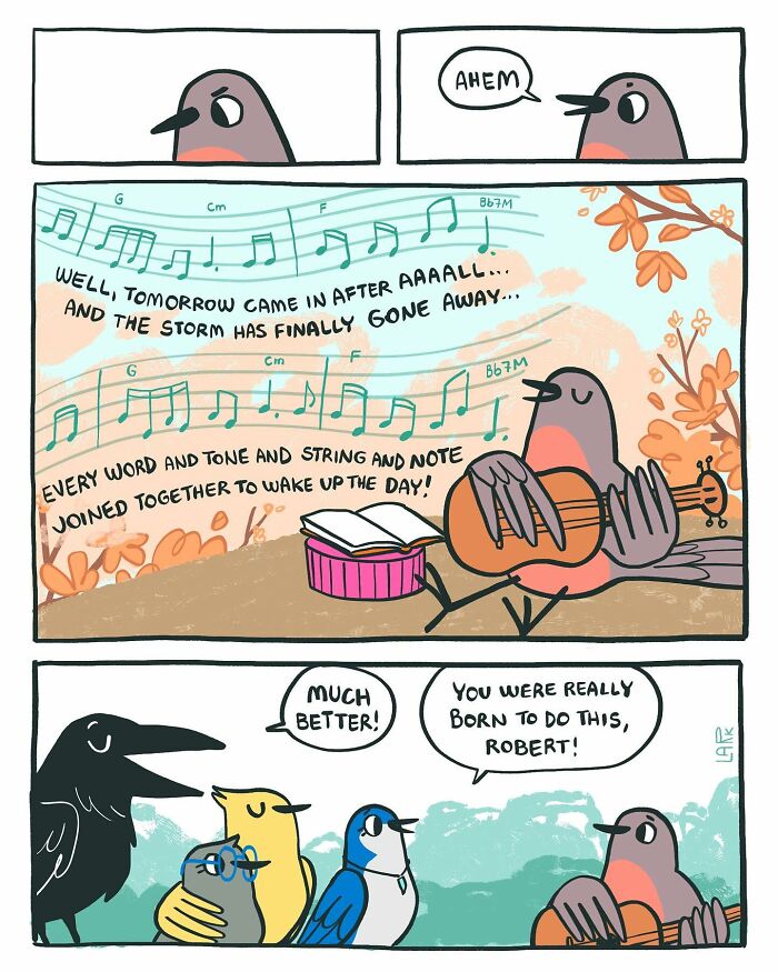 The Bird Office Saga Ends with 60 New Comics By Lark About Birds Working For A Boss Cat