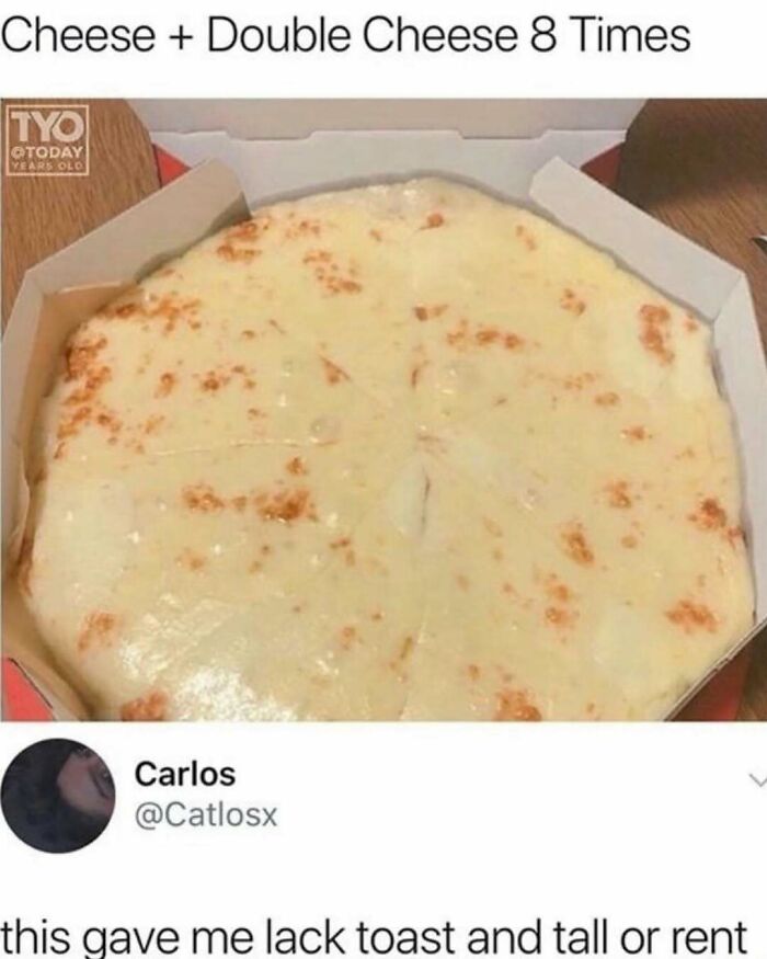 Pizza covered with multiple layers of cheese, perfect for people who love food and eating more than usual.