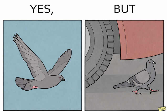 “Yes, But”: 30 Clever Comics By Anton Gudim That Perfectly Capture Life’s Everyday Contradictions