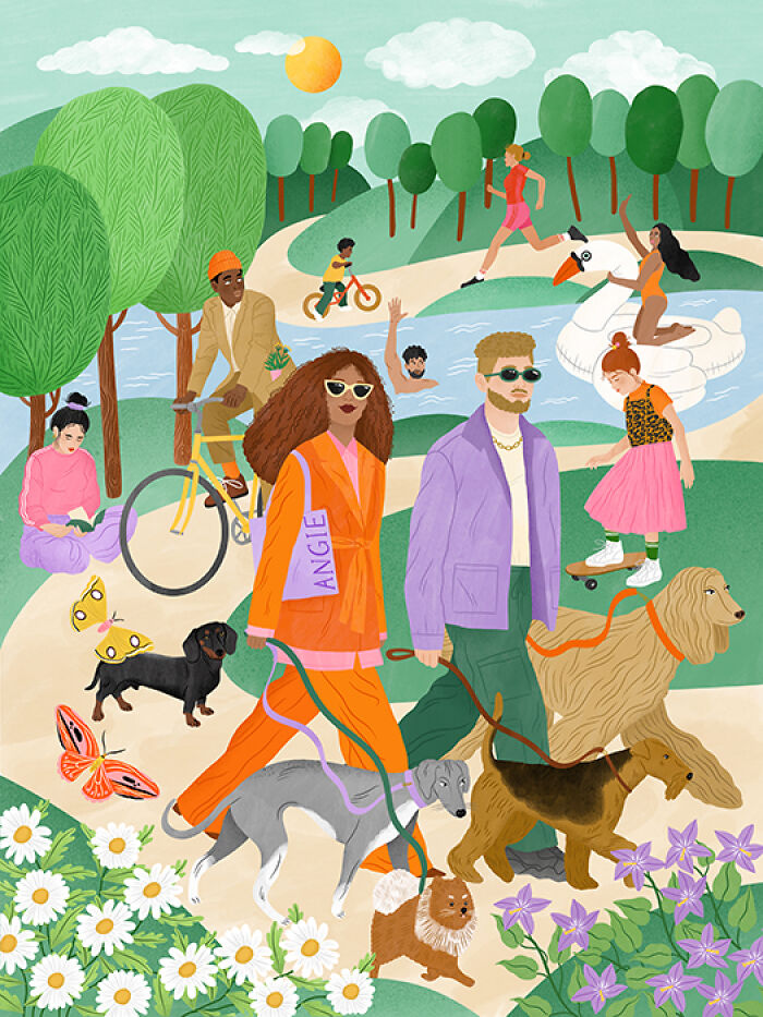 This Artist Creates Vibrant Illustrations That Celebrate Feminine Energy In A Fun And Playful Way