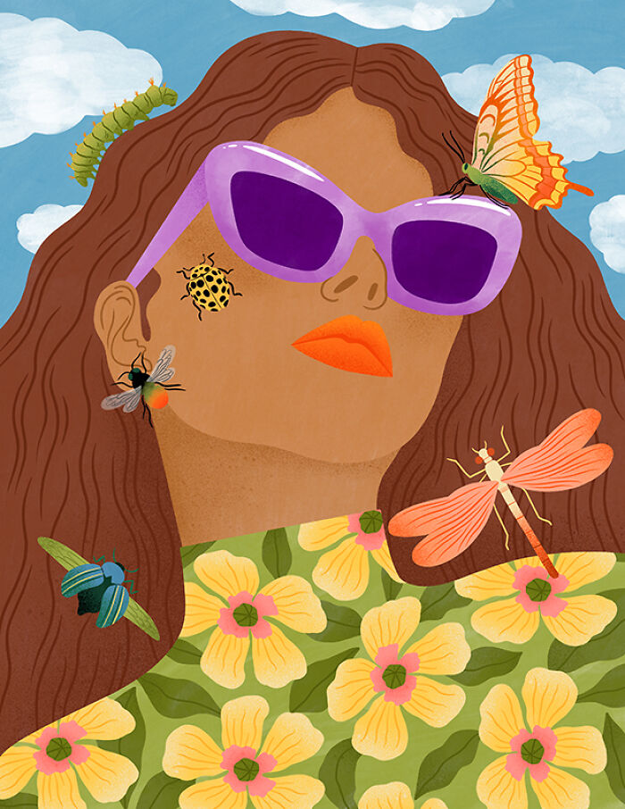 This Artist Creates Vibrant Illustrations That Celebrate Feminine Energy In A Fun And Playful Way