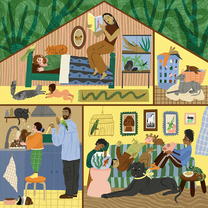 This Artist Creates Vibrant Illustrations That Celebrate Feminine Energy In A Fun And Playful Way