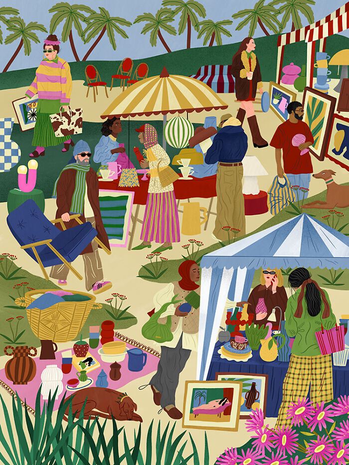 This Artist Creates Vibrant Illustrations That Celebrate Feminine Energy In A Fun And Playful Way