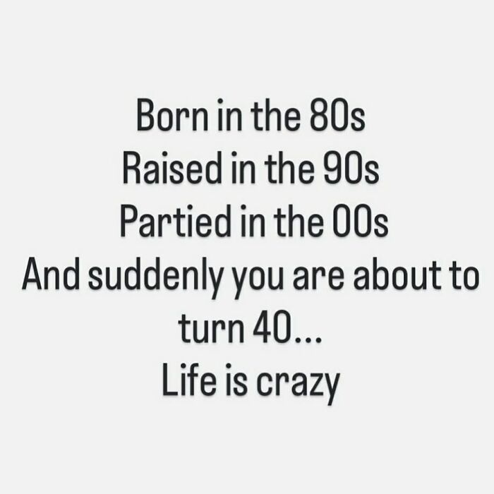 Text about being born in the 80s, raised in the 90s, reflecting on 90s life changes and nostalgia.