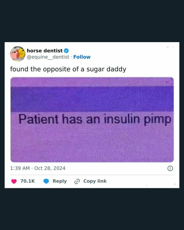 Twitter meme about insulin humor related to science, fitting for science memes and interesting posts content.