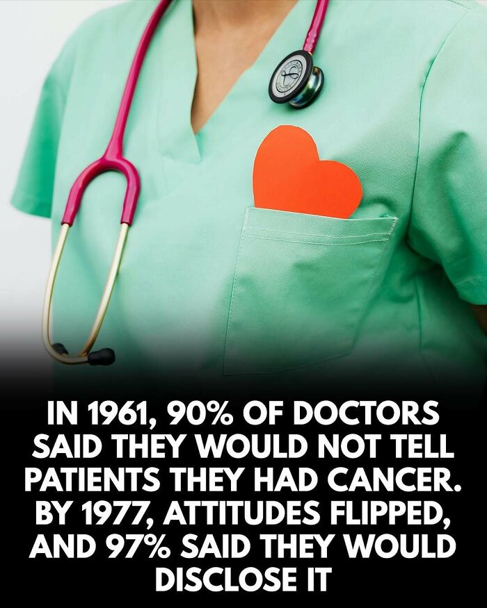 Medical worker in green scrubs with stethoscope and heart-shaped paper, symbolizing surprising healthcare facts.