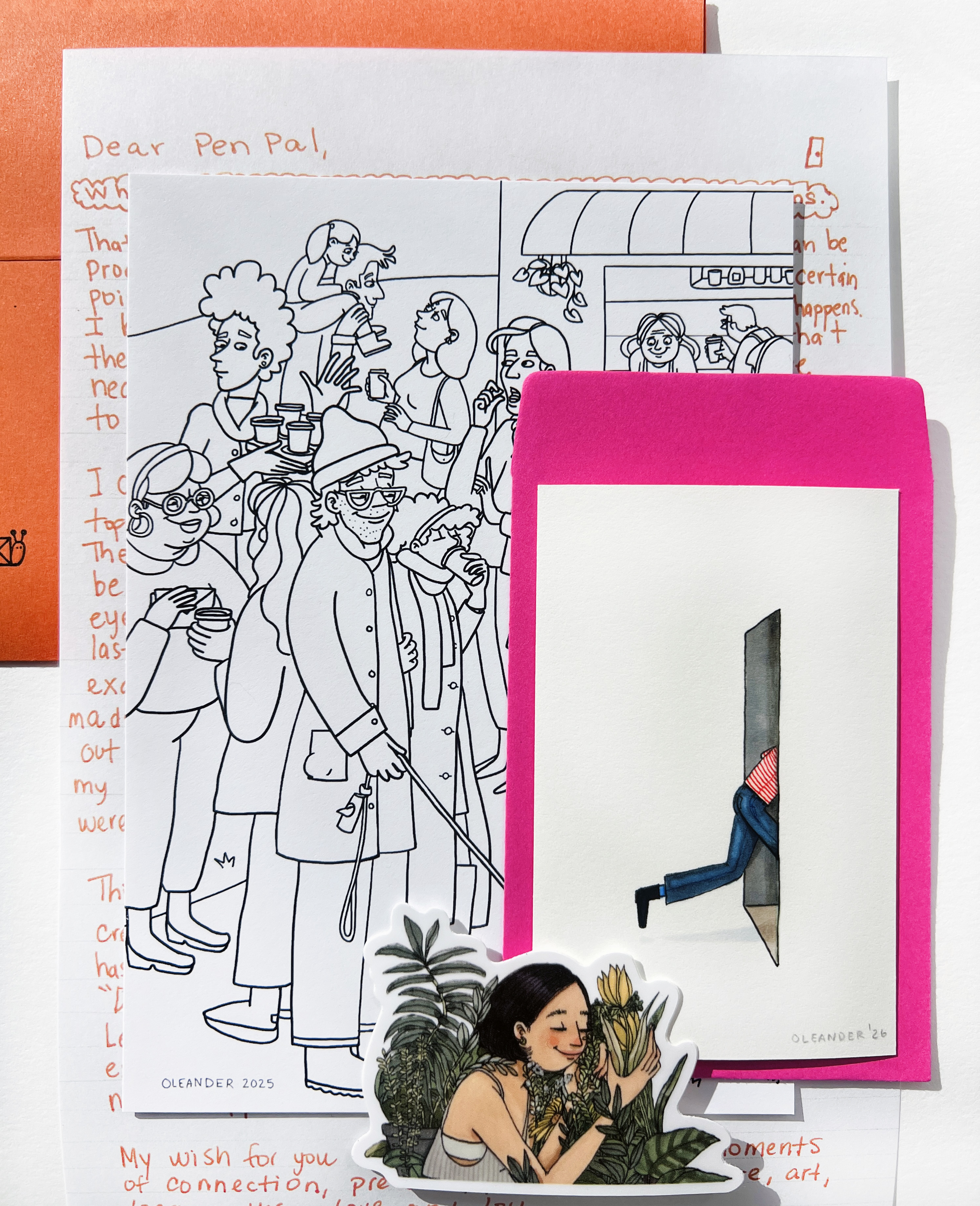 Através de cartas manuscritas, um artista está criando uma onda de amor em todo o mundo