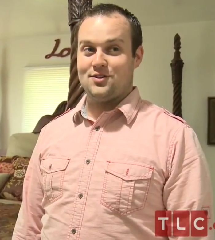Joseph Duggar speaking indoors in a casual pink shirt, related to past comments on Josh Duggar&rsquo;s misconduct.
