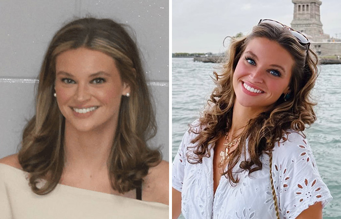 Side-by-side photos of a woman showing before and after transformation in the hottest mugshots of all time.