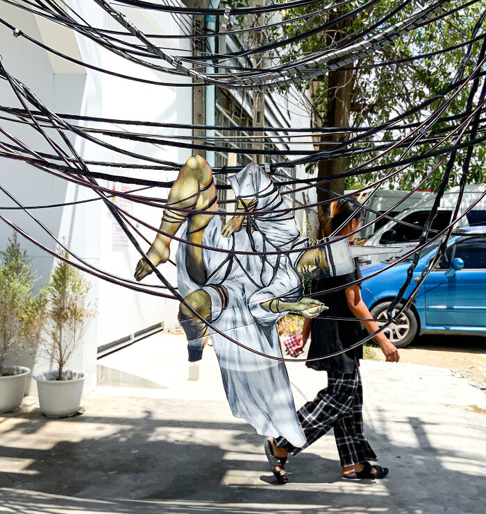 Luckyleg Street Art Thailand