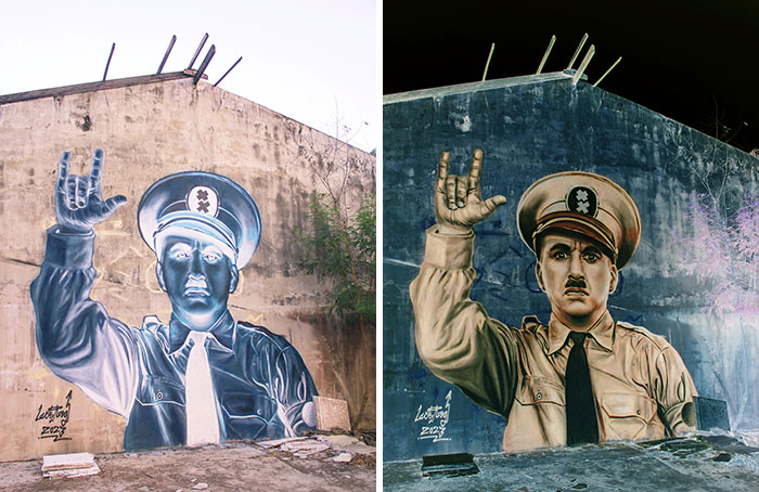 Luckyleg Street Art Thailand