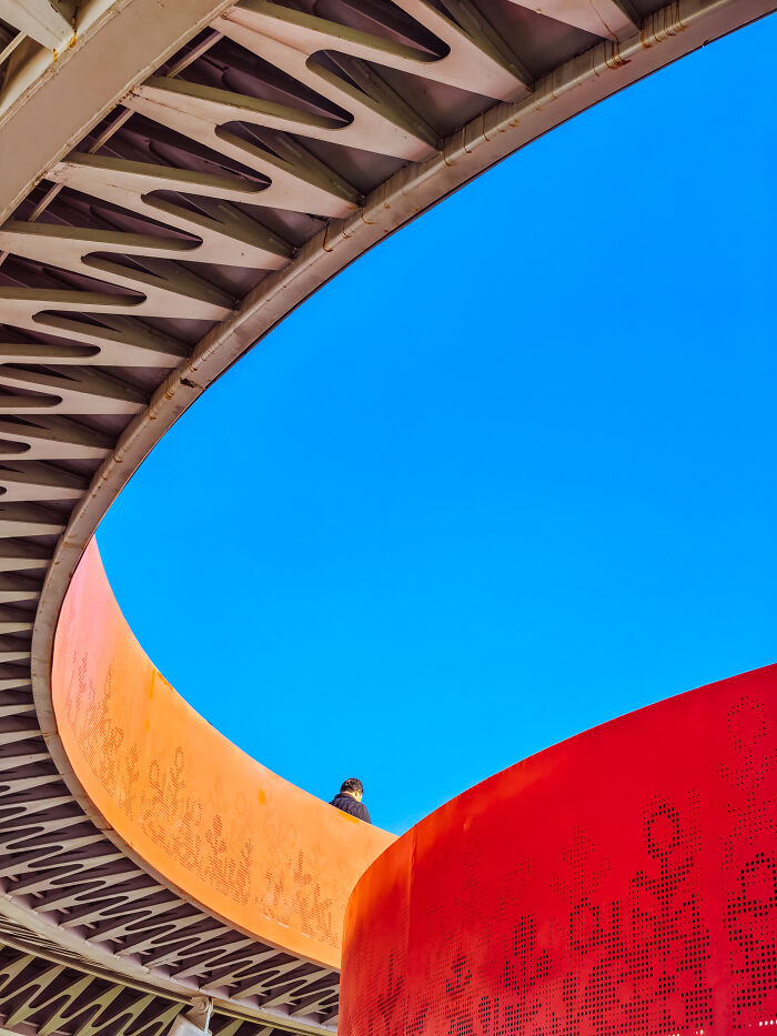 Honorable Mention, Street Photography: A Solitary Shadow On The Arc By Gary Lee