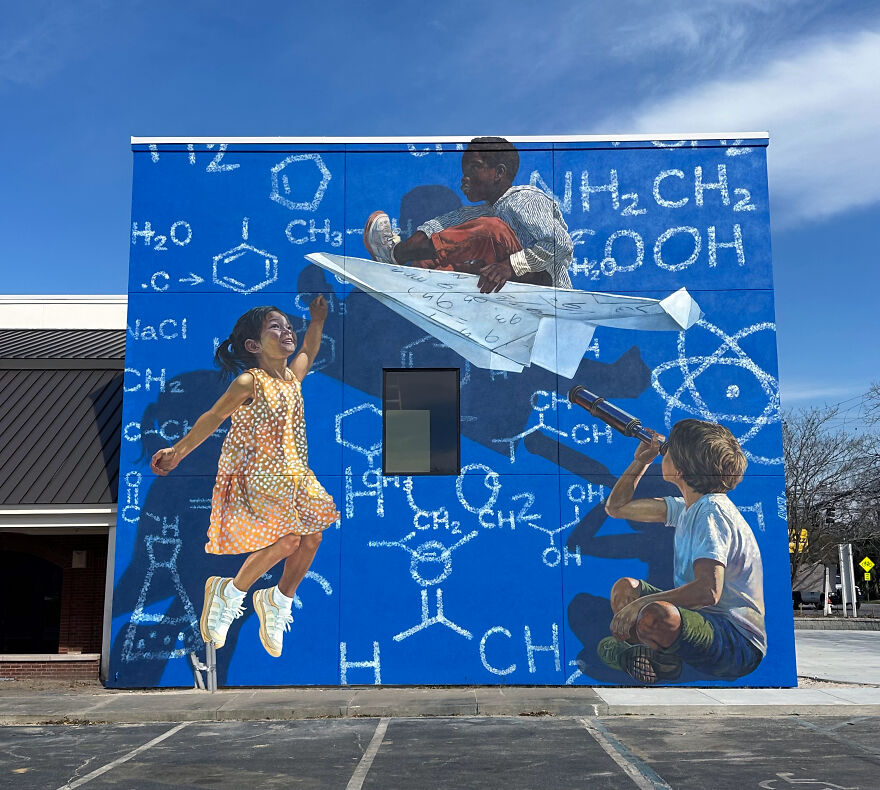 I Created A Giant 3D Optical Illusion Mural In Georgia That Changes Depending On Where You Stand