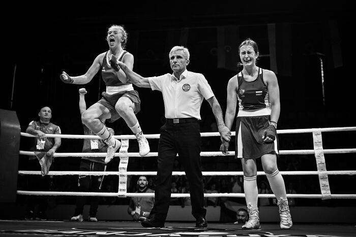 Sports Photography, 1st Place: Victory And Defeat By Vladimir Tadic